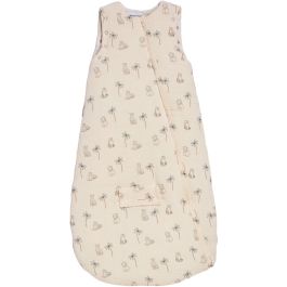 Douillette nomade - CANDIDE - 90 cm - 9/24 mois - Manches amovibles - Blanc imprimé lange tigre