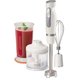 Sencor SHB 4378WH Robot multifonction 1000 W avec batteur, hachoir et mixeur, bol inox 4.5 L, fonction pulse et 6 accessoires pour pâtisserie Precio: 68.82. SKU: B12WDSTKJV