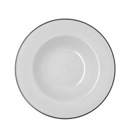 Plato Hondo Porcelana Glacial Filo Bidasoa 23,5 cm (24 Unidades)