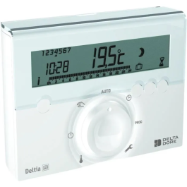 DELTA DORE Thermostat programmable Deltia 8.03 par radio pour chauffage