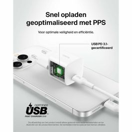 Chargeur mural Belkin WCA012KQ1MWH-B6 Blanc 25 W