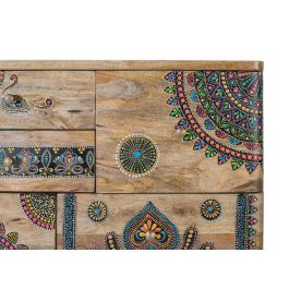 GINER Y COLOMER Commode 11 tiroirs en bois de manguier massif peint à la main - Meuble artisanal unique