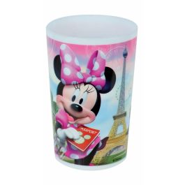 Fun House Set de Vajilla Disney Minnie 006377 - Vidrio, Plato Hondo, Plato Llano, Botella, Caja para Merienda y Cubiertos
