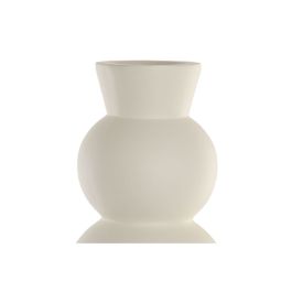 Vase Home ESPRIT Blanc Fibre de Verre Moderne