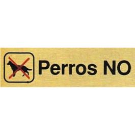 DUVER Plaque Aluminium Or 150x45 "Perros No" Precio: 8.4999996. SKU: B138SEK7BL