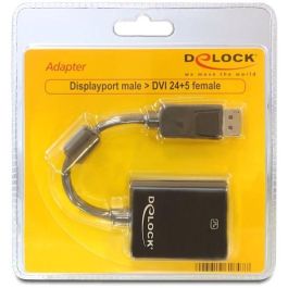 DELOCK Adapter DP-St > DVI24+5-Bu 22.5cm black