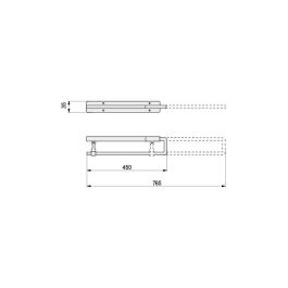 ERLE Cintre Extensible Aloha Plus Longueur 450
