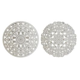 Décoration murale DKD Home Decor Blanc Mandala Indien Finition vieillie 30 x 2 x 30 cm (2 Unités) Precio: 22.5. SKU: S3029334