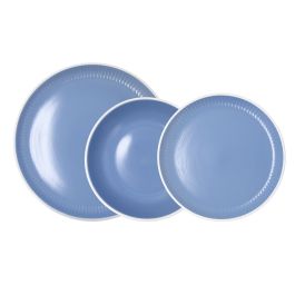 Assiettes Bidasoa Moana Bleu Céramique 12 Pièces