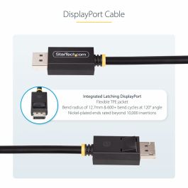 Câble USB Startech DP21-3M-DP40-CABLE Noir 3 m