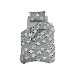 Parure de couette Gris Lit king size 3 Pièces