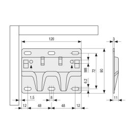 CAMAR Chapa Antidescolgamiento Forte XL A.120