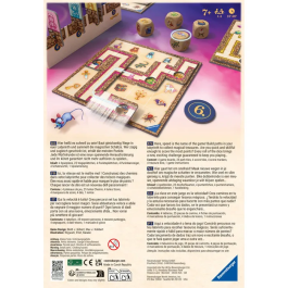 Ravensburger 24699 Jeu de société - Labyrinth GO! Pour 1 à 4 joueurs, jeu de labyrinthe avec déplacement de tuiles et trésors à collecter