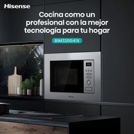 Micro-ondes avec Gril Hisense BIM320G41X 800 W 20 L Acier