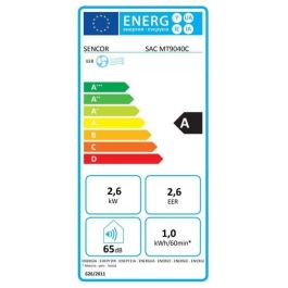 Sencor SAC MT9040C - Climatiseur mobile 9000 BTU/h, Wi-Fi, 3 modes (froid/sec/vent), surface 31-35 m2, désumidification 21,6 l/j, télécommande, kit fenêtre, écologique R290