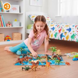 Set Dinosaures Colorbaby 18 x 10 x 6 cm 30 Pièces 4 Unités