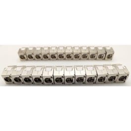 LINEAL PR24AS24 Lot de 24 connecteurs RJ45 Cat.6a Keystone Blindé