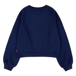 Sweat sans capuche femme Levi's Benchwarmer Crew Girl Bleu foncé