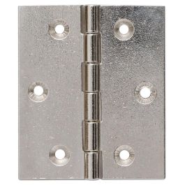 HERRAJES ALK Charnière plate en laiton Nova 50x40 Nickel