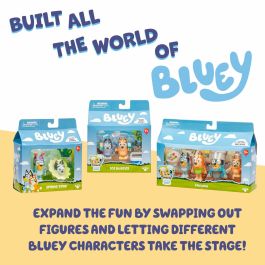 Bluey Pack de 4 Figuras La Familia en la Cocina BLU0630996189160