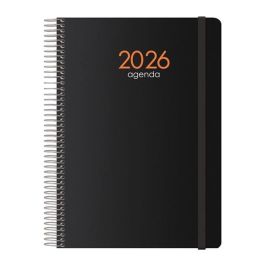 Agenda DOHE SYNCRO Noir 1/4 15 x 21 cm 2026 (20 Unités)