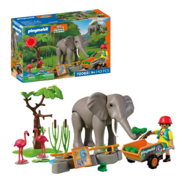 Playmobil 72068 - Zoo My Life - Éléphants et Soigneur Animalier - Promo Pack - 43 Pièces - À Partir de 4 Ans
