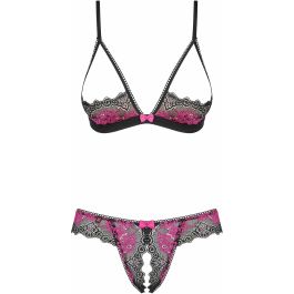 Ensemble de Lingerie Obsessive Tulia Noir L/XL