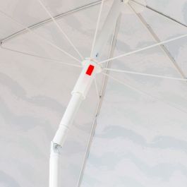 Parasol de plage Aktive Argenté 200 x 200 x 200 cm (4 Unités)