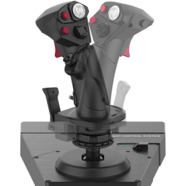 Hori HOTAS Flight Control System & Mount pour PC - Double manette des gaz avec fonction de gouvernail - 200 fonctions configurables - Conçu pour War Thunder