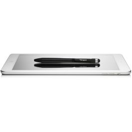 Targus AMM163AMGL Stylo pour écran capacitif avec clip intégré - Universel - 9 mm - Noir et Argent
