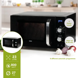 Domo Micro-ondes DO2924 23L 800W Plateau 27cm Minuteur 95min