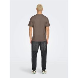 T-shirt à manches courtes homme Only & Sons Onsdawson Reg Ss Vd Falcon Marron Clair 2-3 ans