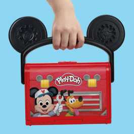 Play-Doh Coffret Pâte à Modeler Disney Junior 'Mon Garage avec Mickey Mouse' - Jouets Créatifs pour Enfants Dès 2 Ans
