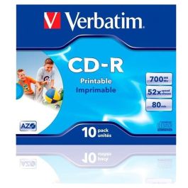 CD-R Verbatim CD-R AZO 700 MB 52x 10 Pièces (10 Unités)