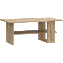 Artisan Table basse rectangulaire en chêne avec 2 plateaux, finition bois clair - Dimensions : 110 x 60 x 45 cm Precio: 105.108. SKU: B1HTY333GK