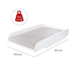 Roba Cambiador + Matelas Roba Style pour lit bébé - Blanc / Gris - ROB4005317325064