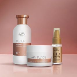 Wella Professionals Pack Réparation Intense FUSION 3 pièces : Shampoing 250 ml, Masque 150 ml, Huile 30 ml