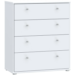 Commode TEMPRA - 4 tiroirs - Blanc mat - Dimensions (L x P x H) : 73.7 x 34.8 x 85.5 cm - Commode de rangement élégante et moderne Precio: 177.372. SKU: B1JKGLG6PY
