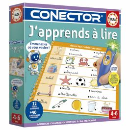 Educa Conector Estoy aprendiendo a leer - Jeu éducatif AAAVL14913 - 90 questions, 12 thèmes, format livre - Dès 4 ans