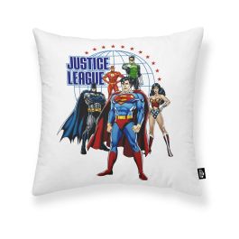 Housse de coussin Justice League Justice Team A Blanc Multicouleur 45 x 45 cm