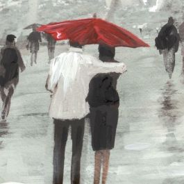 Toile DKD Home Decor polystyrène Toile 60 x 3 x 60 cm 63 x 3 x 63 cm