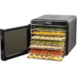 Sencor SFD 7750SS Déshydrateur Alimentaire, 7 Plateaux Métalliques (0.59 m²), 30-75°C, Minuterie, Affichage LED, Flux d'Air Horizontal Precio: 187.368. SKU: B14WRZ7MG4