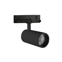 Projecteur sur Rail LED Trifasico Puissance et Température de Couleur Réglables 20-25-30W 6000-4000-3000K Noir [ATL080030-T-B]