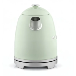 Sweiss Bouilloire Électrique Vintage KTS7 - 1000 W - Capacité 1 L - Socle 360° - Vert - Inox - Décoration Cuisine