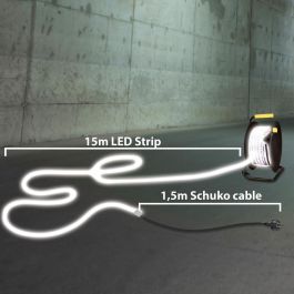 Bandes LED Stak 185 W 15 m Lumière LED 4000 K Noir Transparent