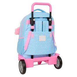 Cartable à roulettes BlackFit8 Smile Bleu Rose 33 x 45 x 22 cm