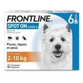 Frontline Spot On Antiparasitaire Chien 2-10kg - 6 Pipettes