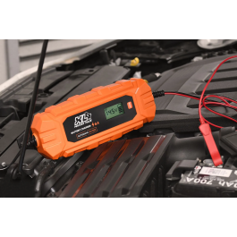 Xl Perform Tools Chargeur de batterie XLPT 6A 100W 12V pour voiture avec câble 3 m IP65, écran digital et mode Supply pour 6V/12V AGM, GEL, Lithium, Plomb