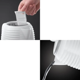 Russell Hobbs 24360-70 Bouilloire Inspire 1.7L, 2400W, Bouilloire Rapide, Indicateur d'eau, Filtre Anti-Calcaire, Blanc