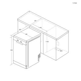 Lave-vaisselle Haier XF1C3TB1FX 45 cm